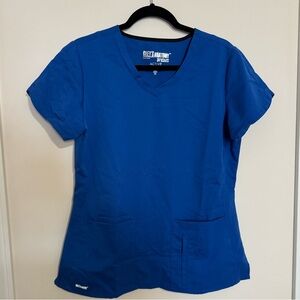 Women’s Grey’s Anatomy Blue Scrub Top Size M